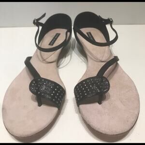 Daniele Ancarani flat toe ring with ankle strap